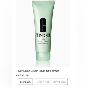 Clinique 7 day scrub 100 ml